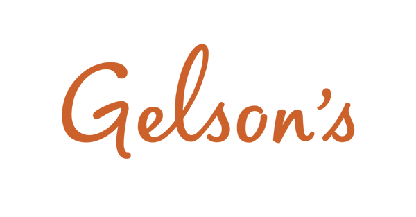 Gelson's logo in orange on a white background