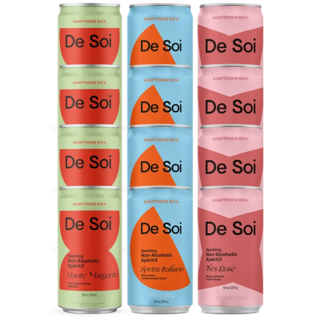 De Soi sparkling non-alcoholic aperitifs best sellers trio bundle