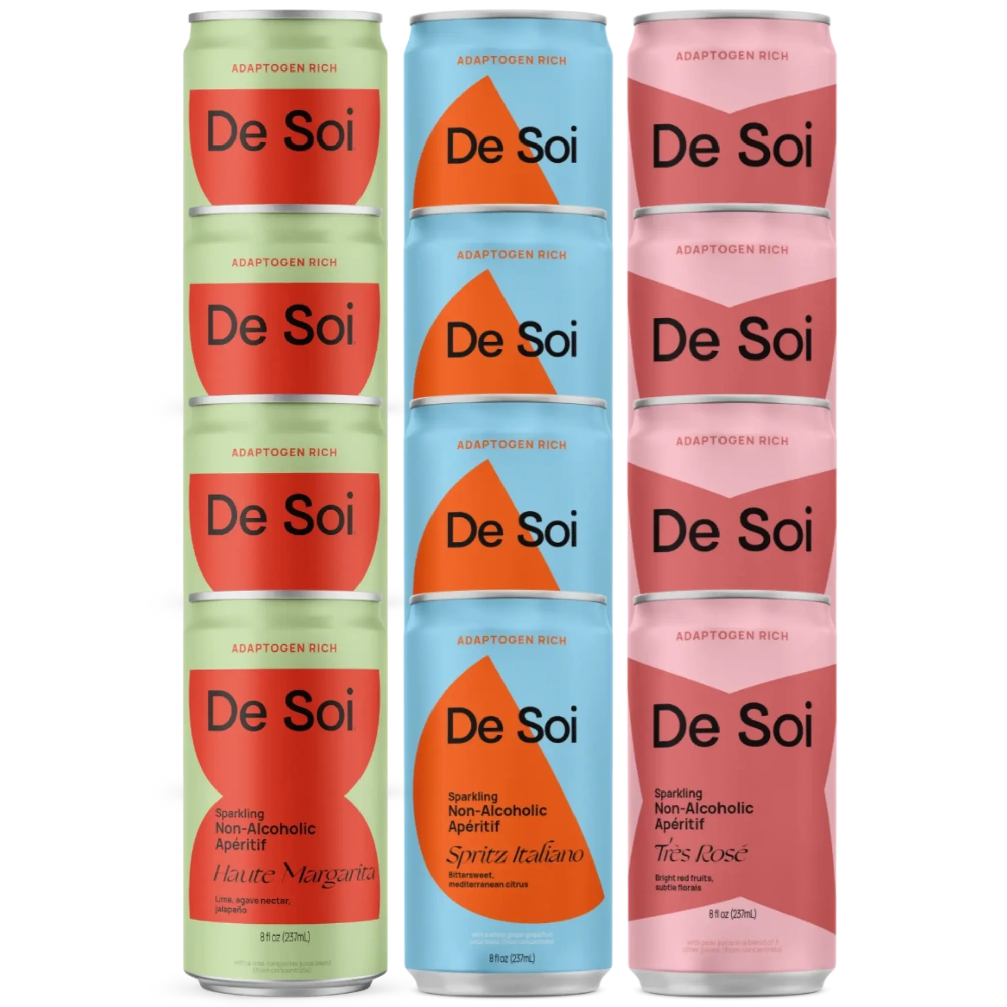 De Soi sparkling non-alcoholic aperitifs best sellers trio bundle