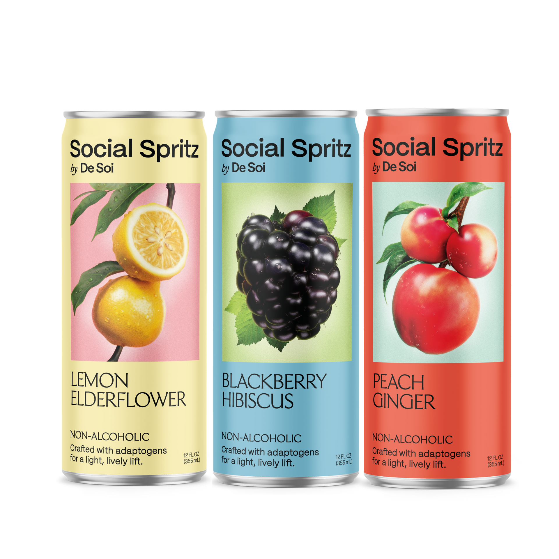 Best Adaptogen Drinks - Social Spritz Variety Pack | De Soi