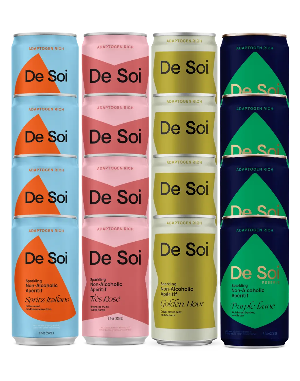 De Soi Sparkling Non-Alcoholic Aperitifs Starter Pack Cans