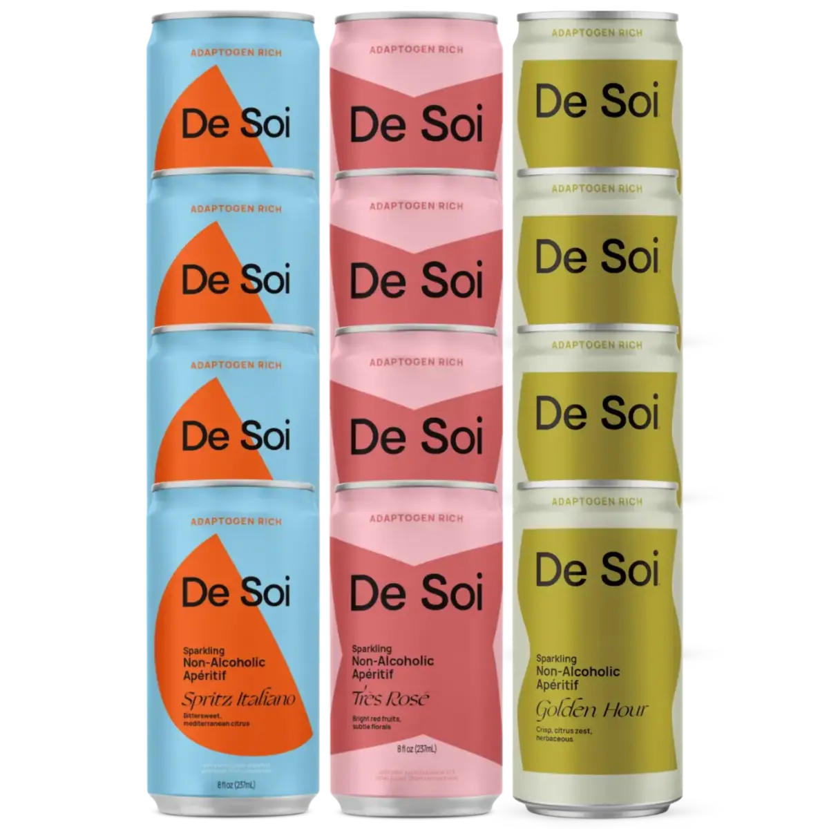 De Soi Sparkling Non-Alcoholic Aperitif Variety Pack