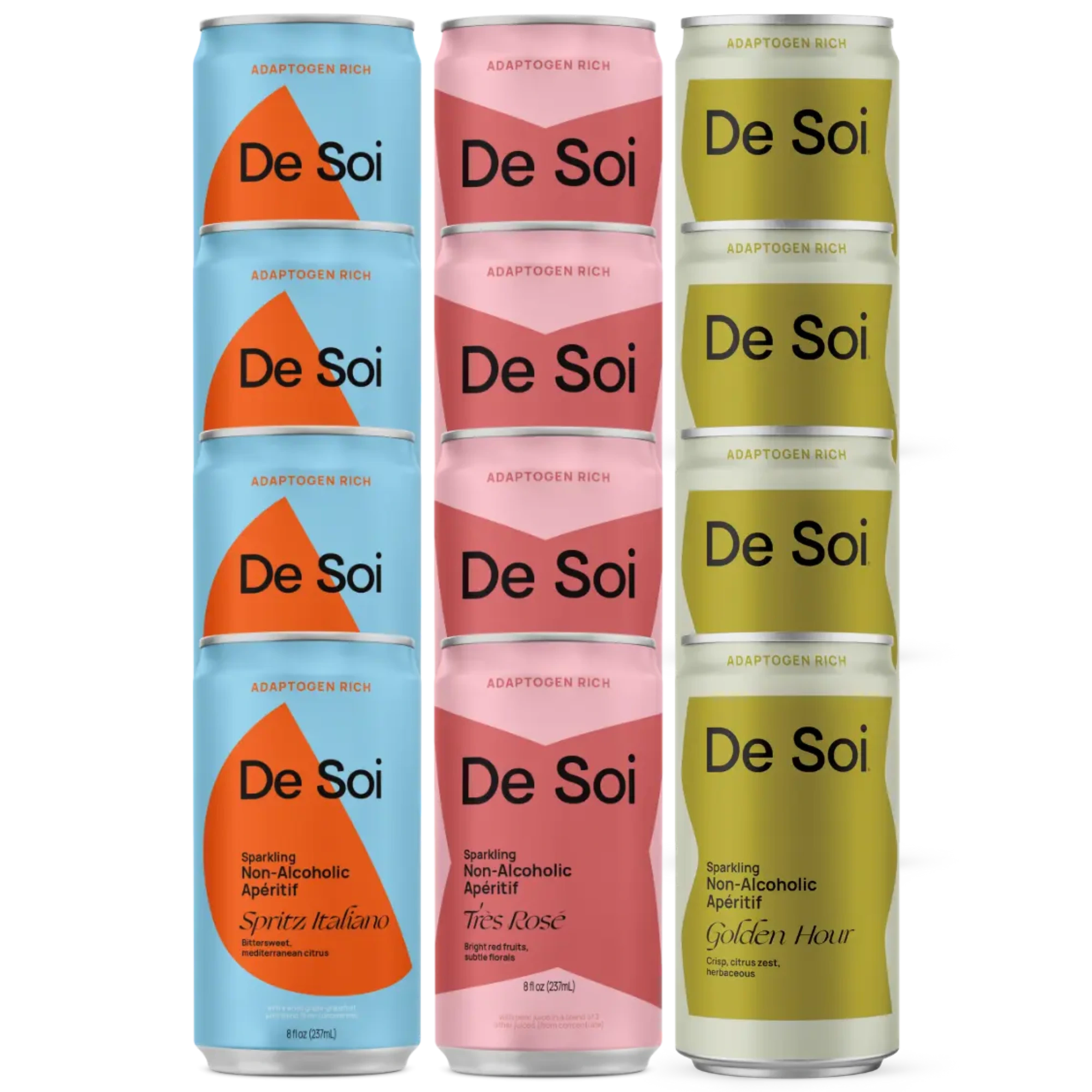 De Soi Sparkling Non-Alcoholic Aperitif Variety Pack