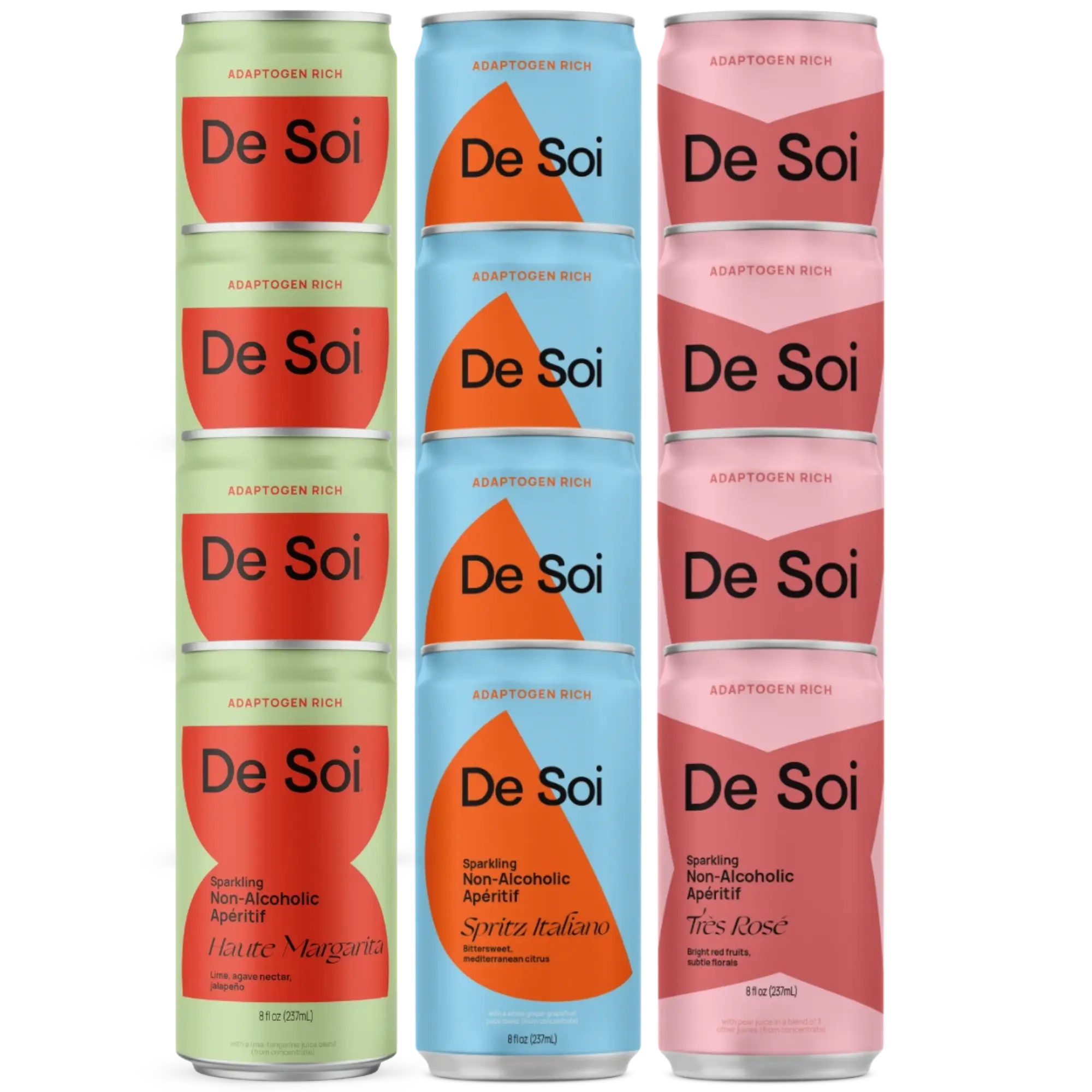 De Soi sparkling non-alcoholic aperitifs best sellers trio bundle