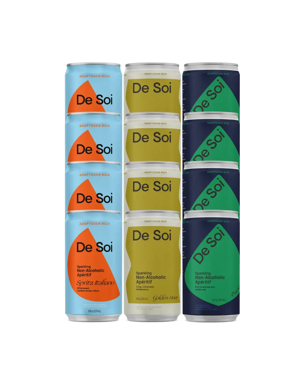 De Soi sparkling non-alcoholic aperitifs, spritz trio